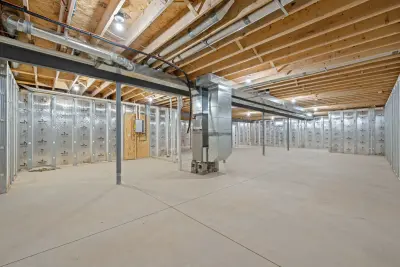 Basement unfinished area - custom home in Tallmadge Ohio