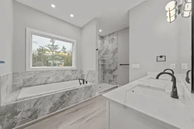 Master bathroom - custom home in Tallmadge Ohio