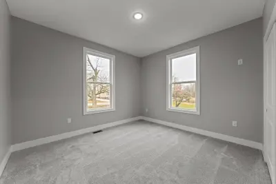 Fourth bedroom empty - custom home in Tallmadge Ohio