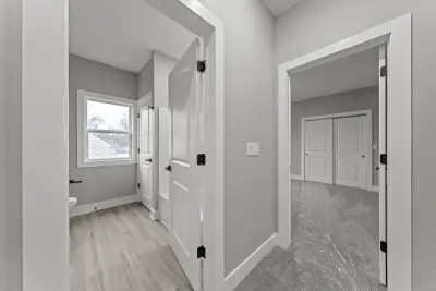 Hallway trim detail - custom home in Tallmadge Ohio