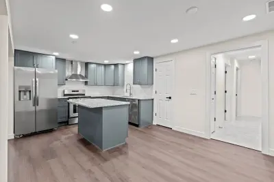 Kitchen and dining area - custom home in Twinsburg Ohio