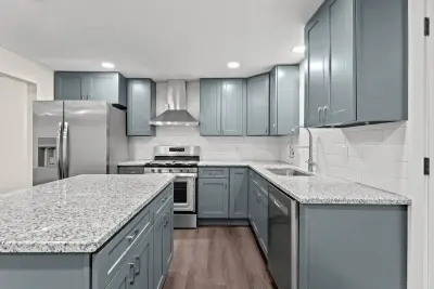 Kitchen wide view - custom home in Twinsburg Ohio